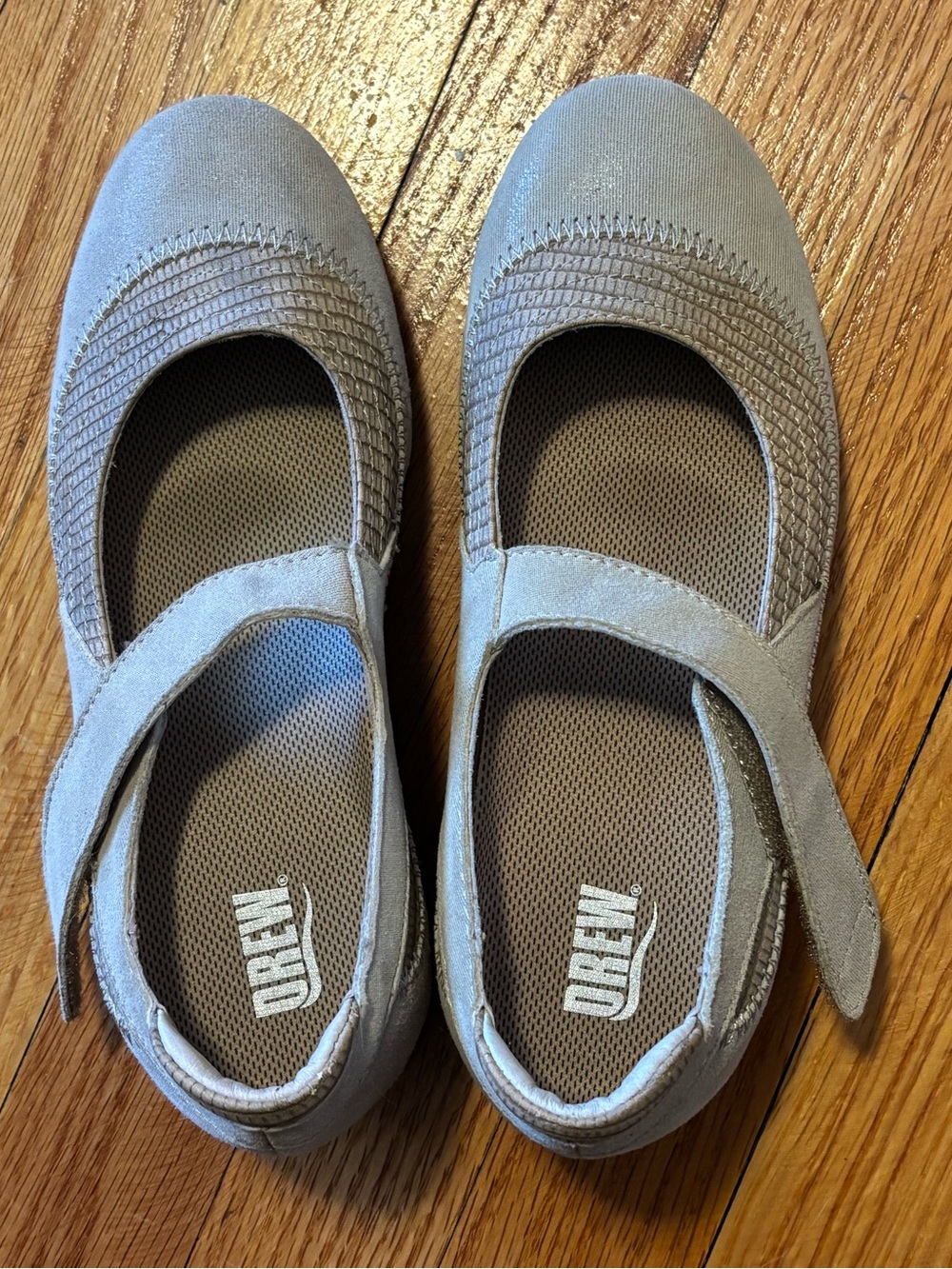 Drew Genoa Mary Jane Comfort Shoes Taupe 5.5 WW